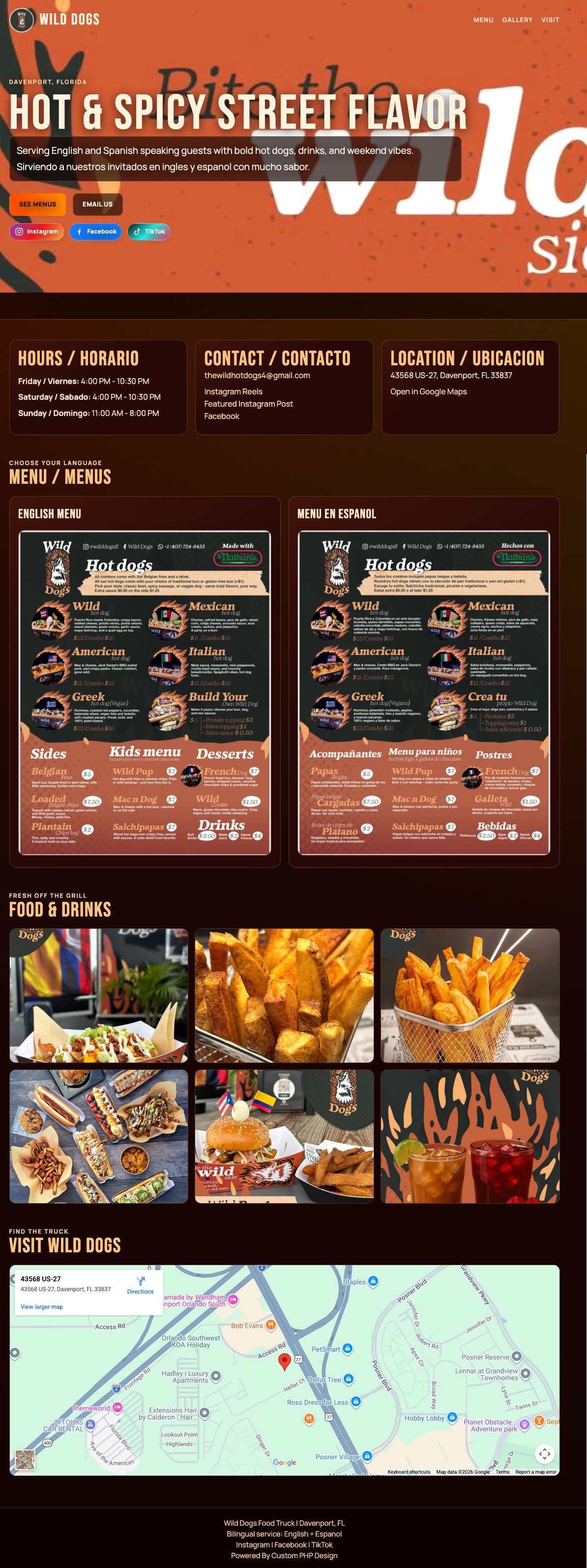 Wild Dogs website preview